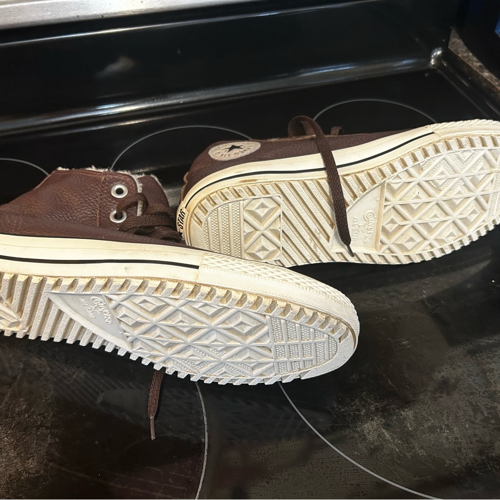 Converse Men's Brown High-Top Athletic Shoes - Picture 2 of 4